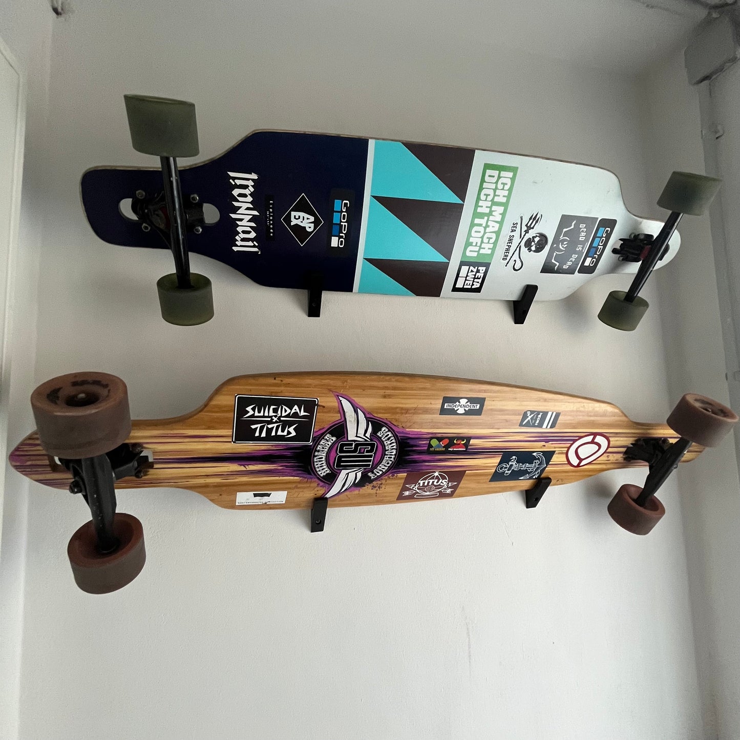 Wandhalter für Skateboards / Longboards